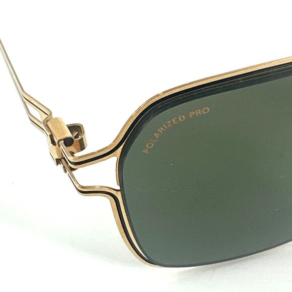 Mykita Men's Gold Black Riku 18HG Eyewear Sunglasses - Picture 4 of 9